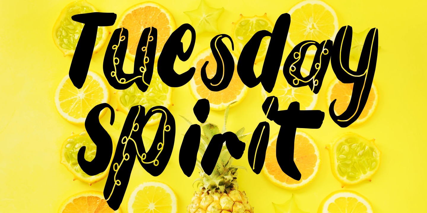 Tuesday Spirit Regular Font preview